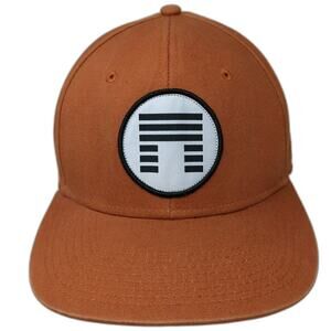 Matuse Snapback Brown Hat One Size Patch Logo Circle Geometric 6 Panel Cap